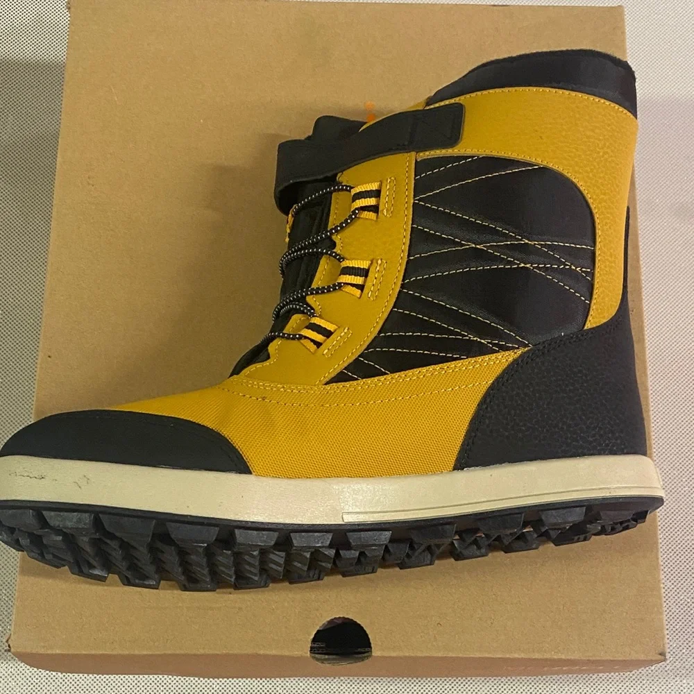Merrell Men's Black and Yellow Rain Boots